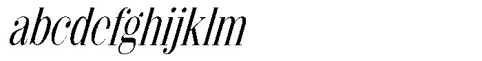 Shomina Light Condensed Slant FONT