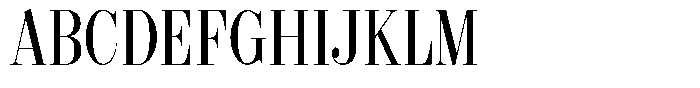 Shomina Light Condensed Font UPPERCASE