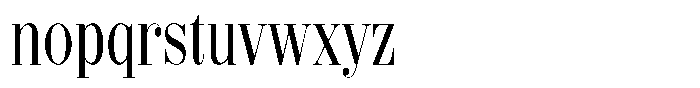 Shomina Light Condensed Font LOWERCASE