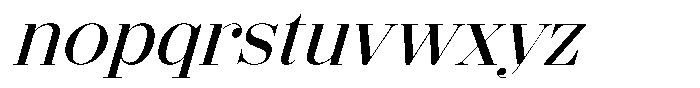 Shomina Light Slant Font LOWERCASE