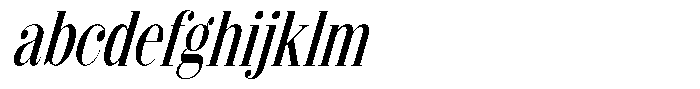 Shomina Regular Condensed Slant FONT