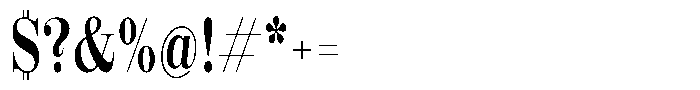 Shomina Regular Condensed Font OTHER CHARS