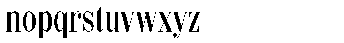 Shomina Regular Condensed Font LOWERCASE