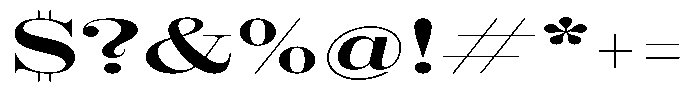 Shomina Regular Exp Font OTHER CHARS
