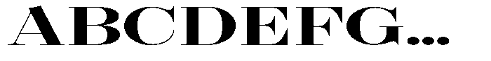 Shomina Regular Exp Font UPPERCASE