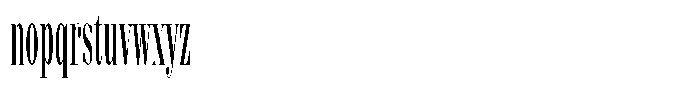 Shomina Regular Ultra Condensed Font LOWERCASE