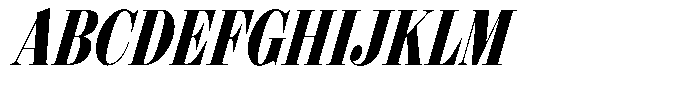 Shomina Semibold Condensed Slant Font UPPERCASE