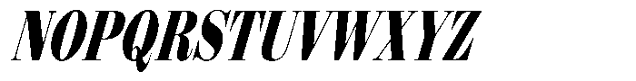 Shomina Semibold Condensed Slant Font UPPERCASE