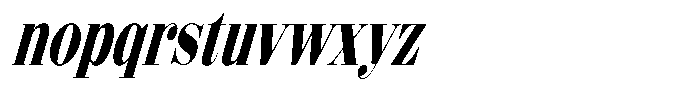 Shomina Semibold Condensed Slant Font LOWERCASE