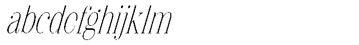 Shomina Thin Condensed Slant FONT