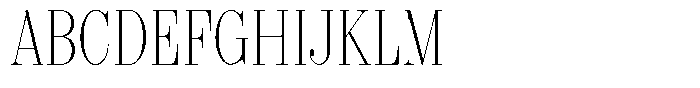 Shomina Thin Condensed Font UPPERCASE