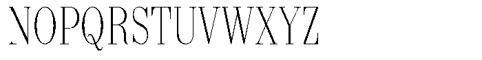 Shomina Thin Condensed Font UPPERCASE