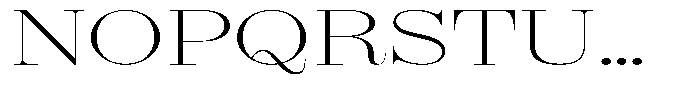 Shomina Thin Exp Font UPPERCASE