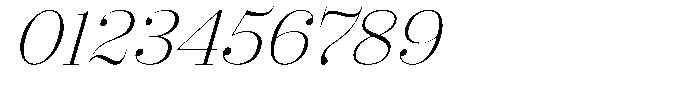 Shomina Thin Slant Font OTHER CHARS