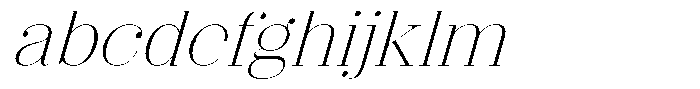Shomina Thin Slant FONT