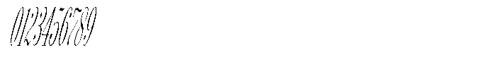 Shomina Thin Ultra Condensed Slant Font OTHER CHARS