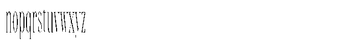 Shomina Thin Ultra Condensed Font LOWERCASE