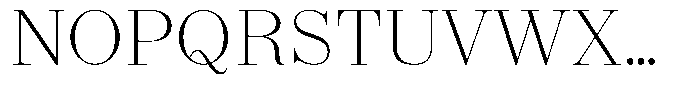 Shomina Thin Font UPPERCASE