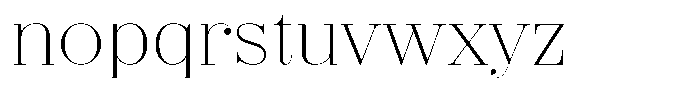 Shomina Thin Font LOWERCASE