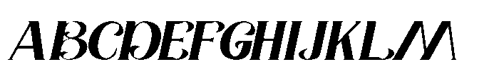 Shoney Italic Regular Font UPPERCASE