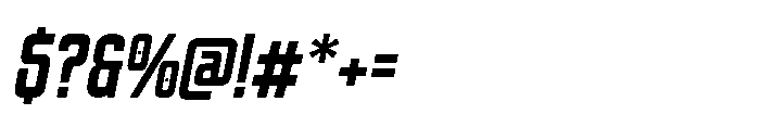 Shooket Slant Font OTHER CHARS