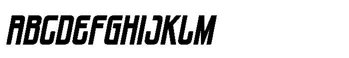 Shooket Slant Font UPPERCASE