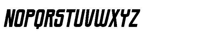 Shooket Slant Font UPPERCASE
