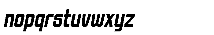 Shooket Slant Font LOWERCASE