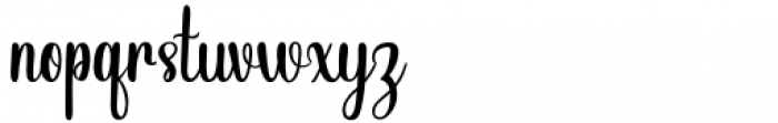 Shopia Modern Calligraphy Regular Font LOWERCASE