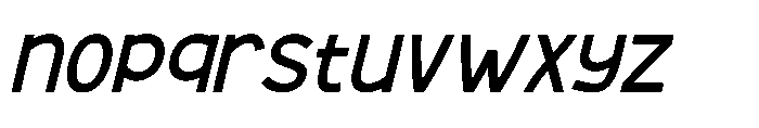 Shore Mystic Italic Font LOWERCASE