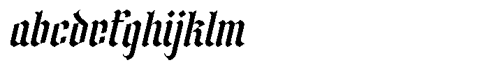 Short Block Italic FONT