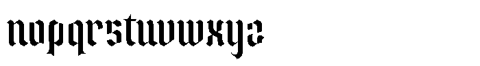 Short Block Regular Font LOWERCASE