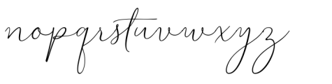 Shorthair Script Font LOWERCASE