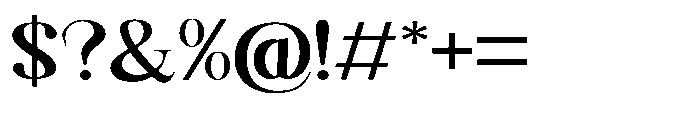Shoshin Black Expanded Font OTHER CHARS