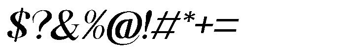 Shoshin Black Semi Expanded Italic Font OTHER CHARS