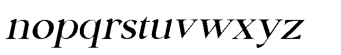 Shoshin Black Semi Expanded Italic Font LOWERCASE