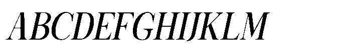 Shoshin Bold Semi Condensed Italic Font UPPERCASE