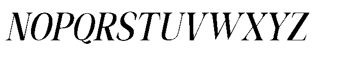 Shoshin Bold Semi Condensed Italic Font UPPERCASE