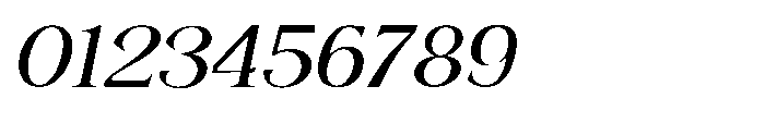 Shoshin Bold Semi Expanded Italic Font OTHER CHARS