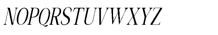 Shoshin Condensed Italic Font UPPERCASE