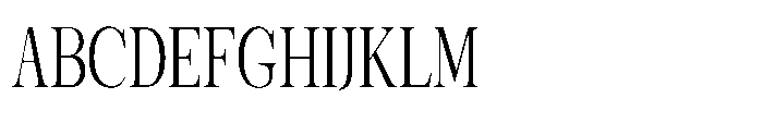 Shoshin Condensed Font UPPERCASE