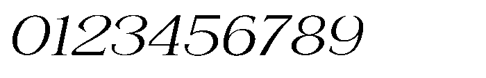 Shoshin Expanded Italic Font OTHER CHARS
