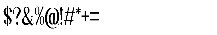 Shoshin Extra Bold Condensed Font OTHER CHARS