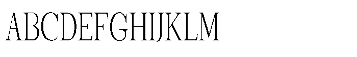 Shoshin Extra Light Condensed Font UPPERCASE