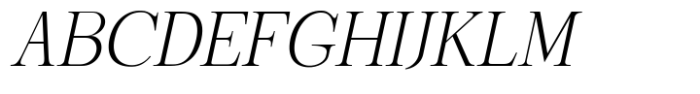 Shoshin Extra Light Italic Font UPPERCASE