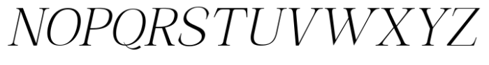 Shoshin Extra Light Italic Font UPPERCASE