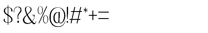 Shoshin Extra Light Semi Condensed Font OTHER CHARS