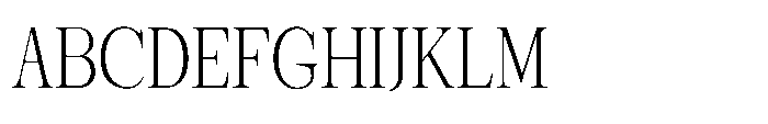 Shoshin Extra Light Semi Condensed Font UPPERCASE