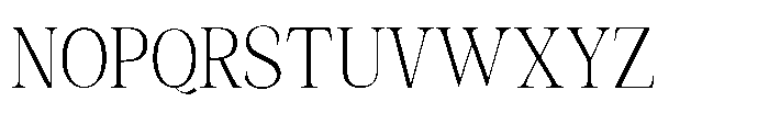 Shoshin Extra Light Semi Condensed Font UPPERCASE