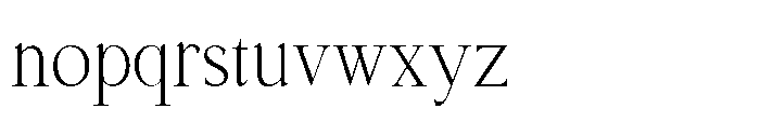 Shoshin Extra Light Semi Condensed Font LOWERCASE